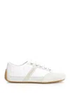 Givenchy Slim Sneakers In Nylon And Suede In White