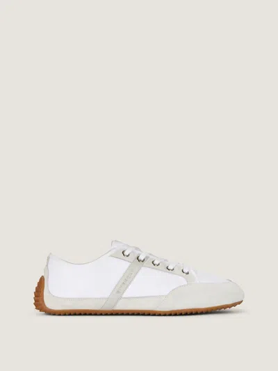Givenchy Slim Sneakers In Nylon And Suede In White