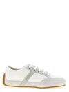 Givenchy Slim Sneakers In Nylon And Suede In White