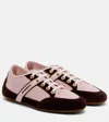 Givenchy Slim Suede-trim Panelled Sneakers In Pink