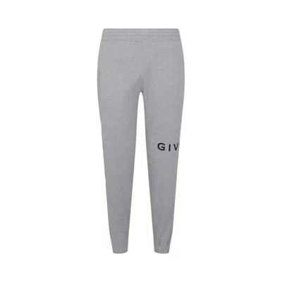 Pre-owned Givenchy Slim-fit Logo Joggers 'light Grey' | Men's Size Xs In Gray