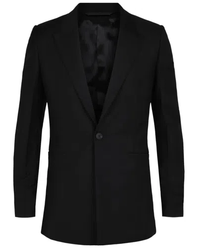 Givenchy Slim-fit Single-breasted Wool & Mohair-blend Blazer In Black