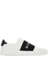 Givenchy Slip-on Sneakers With Black Band Logo Detail In White