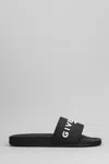 Givenchy Slide Sandals In Black
