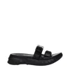 Givenchy Slippers And Hooves Marshmallow Man Fabric Black