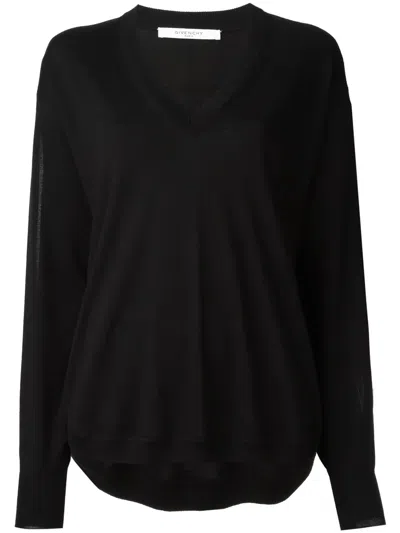 Givenchy Slit Sleeves Sweater In Black