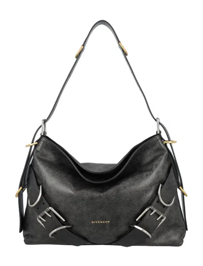 Givenchy Slouchy Black Leather Medium Handbag For Women