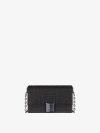 GIVENCHY SMALL 4G BAG IN SATIN WITH 4G STUDS, STRASS AND CHAIN
