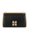 Givenchy Small 4g Leather Crossbody Bag In Black