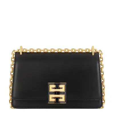 Givenchy Small 4g Leather Crossbody Bag In Black