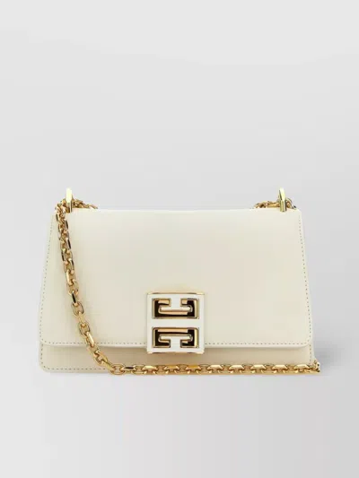 Givenchy Small 4g Leather Shoulder Bag In Beige