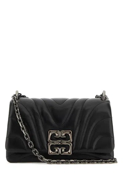Givenchy Small 4g Plaque Quilted Shoulder Bag In Black