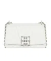 Givenchy Sac 4g Soft Petit Modèle En Cuir Matelassé In White