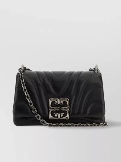 Givenchy Woman Black Leather Small 4g Soft Shoulder Bag