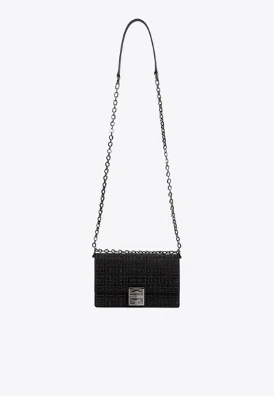 Givenchy Small 4g Studs Crossbody Chain Bag In Black