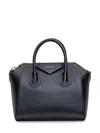 Givenchy Antigona Small Leather Tote In Black