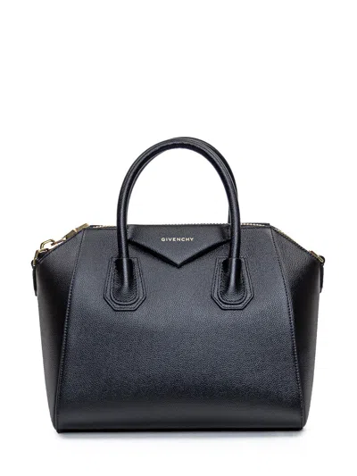 Givenchy Antigona Small Leather Tote In Black