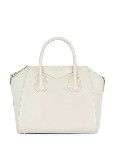 Givenchy Small Antigona Bag In Box Leather In White