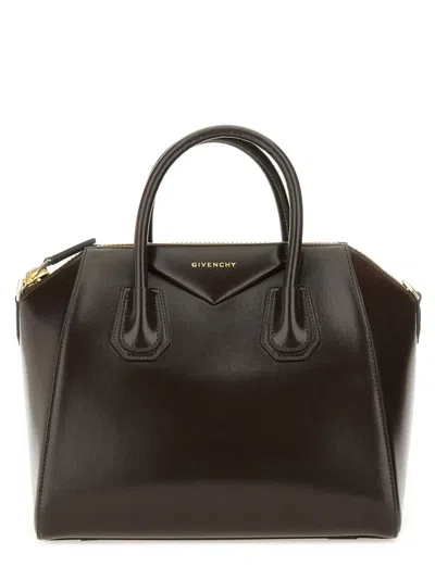 Givenchy Small Antigona Bag In Marrone