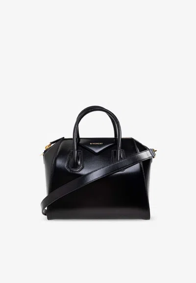 GIVENCHY SMALL ANTIGONA BOX LEATHER TOP HANDLE BAG