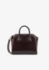 Givenchy Small Antigona Box Leather Top Handle Bag In Brown