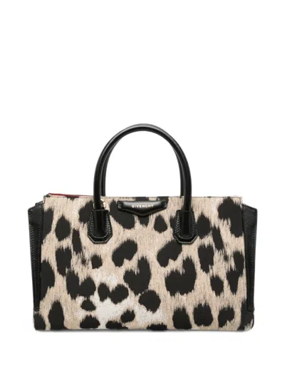 Givenchy Small Antigona Catchall Leopard-print Tote Bag In Animal Print