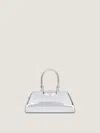 Givenchy Small Antigona East-west Laminated Leather Handbag In Silver