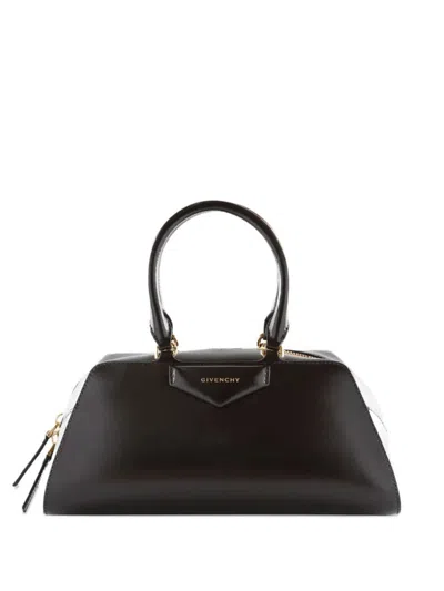 Givenchy Small Antigona East-west Box Leather Bags In Brown