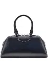 Givenchy Antigona East West Brown Small Handbag With Adjustable And Removable Shoulder Strap And Logo Letteri In Black
