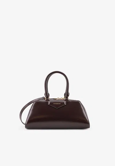 Givenchy Small Antigona East-west Top Handle Bag In Brown