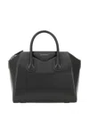Givenchy Small Structured Leather Antigona Shoulder Bag In Gray