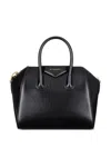 Givenchy Antigona Glossed Leather Top Handle Bag In Brown