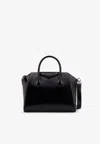 Givenchy Antigona Small Black Handbag With Laminated Logo In Hammered Leather Woman In Black