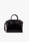 Givenchy Small Antigona Leather Top Handle Bag In Black