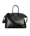 Givenchy Small Antigona Sport Bag In Leather With Metallic Details In Black