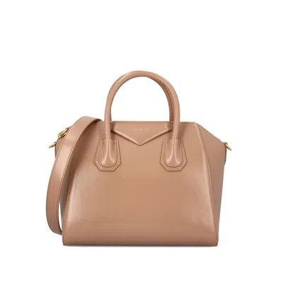 Givenchy Small Antigona Top-handle Leather Tote Bag In Neutral