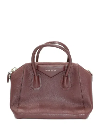 Pre-owned Givenchy Small Antigona Two-way Handbag In Red