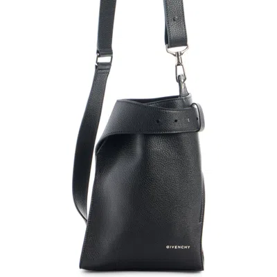 Givenchy Small Belted Leather Sling Bag In Black
