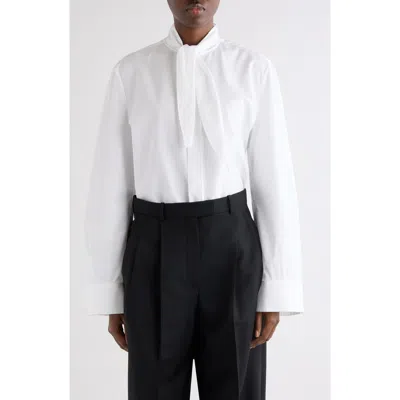 Givenchy Small Bow Button-up Shirt In White