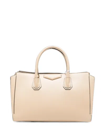Givenchy Small Catchall Leather Tote Bag In Neutral