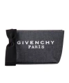 Givenchy Small  Pouch In Denim With Bow In Black