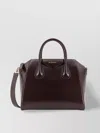 Givenchy Small Leather Bag Double Handle In Silver