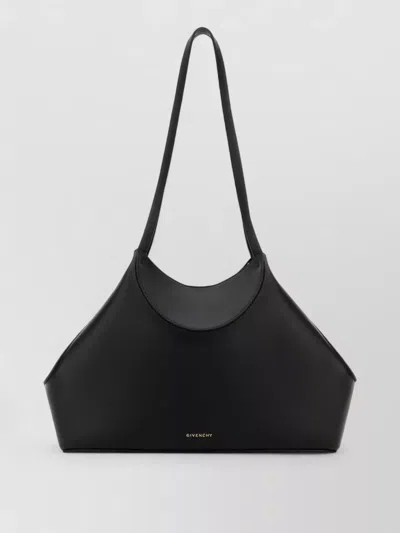 Givenchy Small Leather Facet Shoulder Bag Long Handles In Black