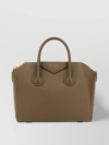 GIVENCHY SMALL LEATHER HANDBAG WITH DETACHABLE STRAP AND GOLD-TONE HARDWARE