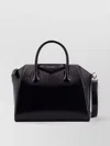 Givenchy Small Leather Shoulder Bag With Structured Shape In Black