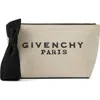 Givenchy Small Logo Canvas Wristlet Pouch