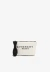 Givenchy Compact Logo Pouch Bow Detail In Sand