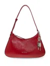 Givenchy Small Lucky Lock Leather Shoulder Bag In Red