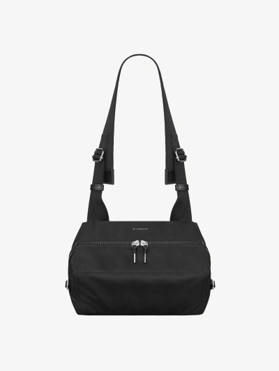 Givenchy Small Pandora Bag In Nylon In Black