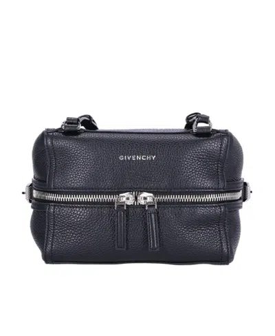 Givenchy Small Pandora Leather Crossbody Bag In Black
